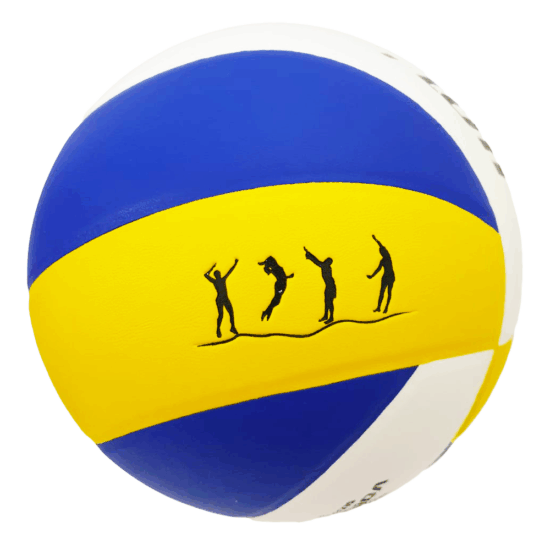 Minge de Volei Alb Galben din material sintetic PVC Marimea 5
