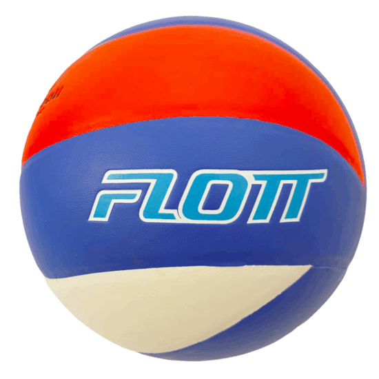 Minge de Volei Alb Rosu din material sintetic PVC Marimea 5