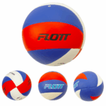 Minge de Volei Alb Rosu din material sintetic PVC Marimea 5