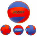 Minge de Volei Albastru Rosu din material sintetic PVC Marimea 5