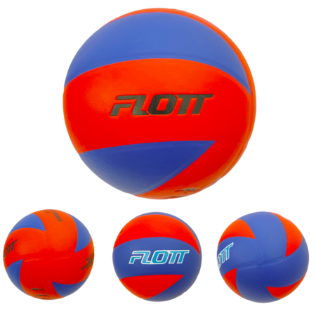 Minge de Volei Albastru Rosu din material sintetic PVC Marimea 5