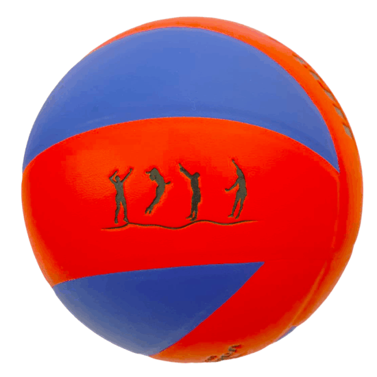 Minge de Volei Albastru Rosu din material sintetic PVC Marimea 5