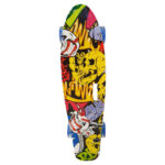 Penny board copii Graffti cu roti luminoase silicon Skateboard