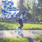 Role 4 roti Copii incepatori reglabile Lumini Frana de siguranta