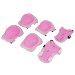 Set 3 protectii captusite Roz pentru Role Skateboard copii
