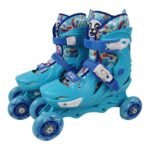 Set Role Reglabile Albastru protectii Pozitionarea rotilor 2in1