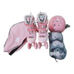 Set Role Reglabile Roz Pal Panda protectii Pozitionarea rotilor 2in1