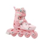 Set Role Reglabile Roz Pal Panda protectii Pozitionarea rotilor 2in1