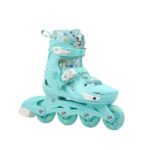 Set Role Reglabile Turcoaz Panda protectii Pozitionarea rotilor 2in1