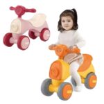 Bicicleta de echilibru fara pedale copii cu Muzica Lumini cu 4 roti