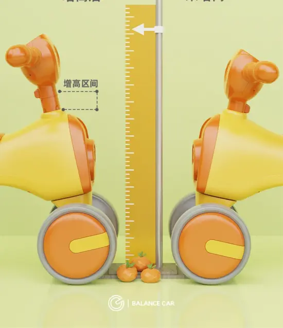 Bicicleta de echilibru fara pedale copii cu Muzica Lumini cu 4 roti