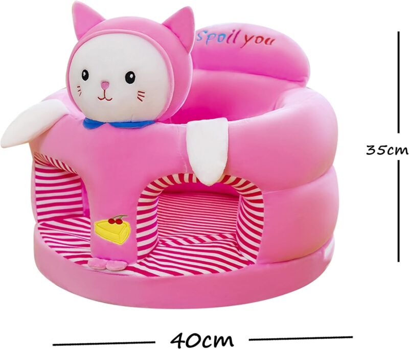 Fotoliu plus Pisica Roz Scaun cu spatar si orificii pentru picioare