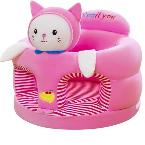 Fotoliu plus Pisica Roz Scaun cu spatar si orificii pentru picioare