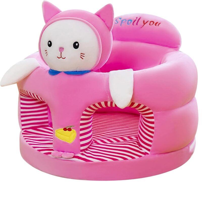 Fotoliu plus Pisica Roz Scaun cu spatar si orificii pentru picioare