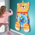 Joc interactiv copii Dart cu bile colorate sub forma de Ursulet