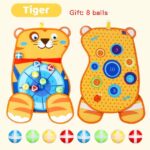 Joc interactiv copii Dart cu bile colorate sub forma de Ursulet