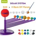 Set creativ Sistemul solar Kit stiintific STEM Coloreaza planetele