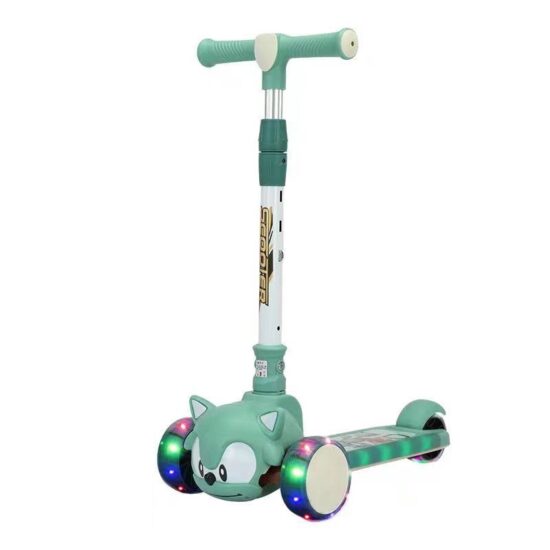 Trotineta pliabila cu Lumini Ariciul Roz Sonic Muzical reglabil