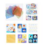 Cutiuta cu servetele moi Animalute Cub senzorial Activitati bebe