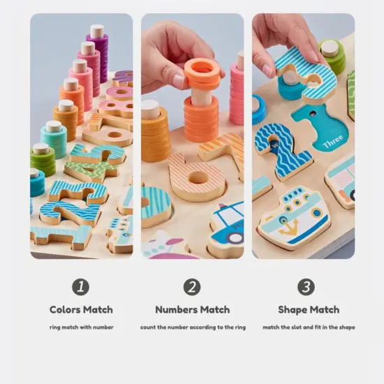 Joc logaritmic Vehicule si Cifre cu sunete in limba engleza Onshine