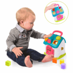 Jucarie educativa Casuta Bleu Muzicala cu forme geometrice