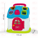 Jucarie educativa Casuta Bleu Muzicala cu forme geometrice