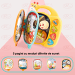 Jucarie interactiva Carte cu ilustratii vesele si pagini cu sunete
