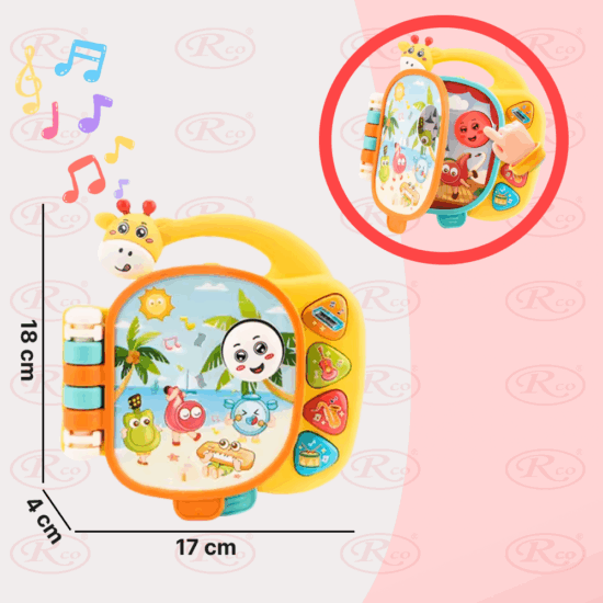 Jucarie interactiva Carte cu ilustratii vesele si pagini cu sunete