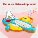 Jucarie interactiva bebe Mini Pianina Puisor cu sunete si lumini