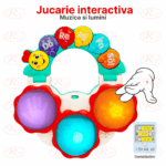 Jucarie interactiva bebe Mini Toba Omida cu lumini si muzica