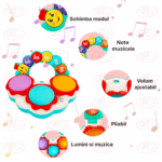 Jucarie interactiva bebe Mini Toba Omida cu lumini si muzica