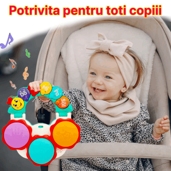 Jucarie interactiva bebe Mini Toba Omida cu lumini si muzica