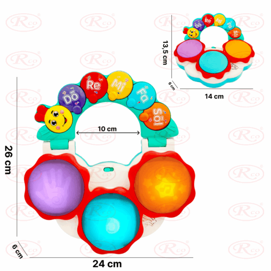Jucarie interactiva bebe Mini Toba Omida cu lumini si muzica