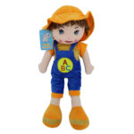 Papusa cu salopeta Albastra Spune Rugaciuni in limba romana