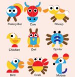 Puzzle din lemn Montessori Tangram 30 piese si forme geometrice