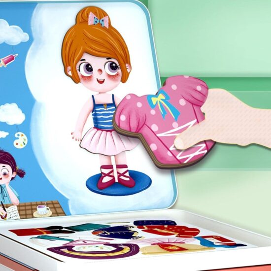 Puzzle magnetic cutie Imbraca artistii Fashion Tinute tematice