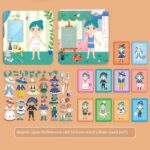 Puzzle magnetic cutie Imbraca artistii Fashion Tinute tematice