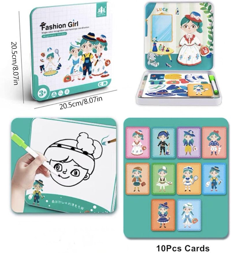 Puzzle magnetic cutie Imbraca artistii Fashion Tinute tematice