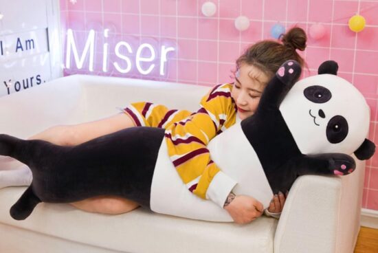 Set Perna lunga Koala Panda Patura plus Jucarie moale si pufoasa