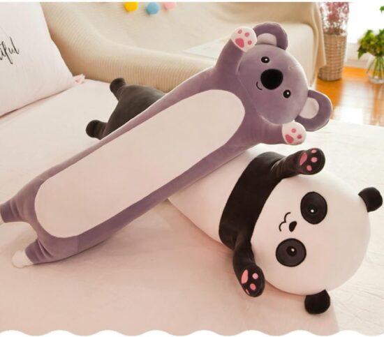 Set Perna lunga Koala Panda Patura plus Jucarie moale si pufoasa
