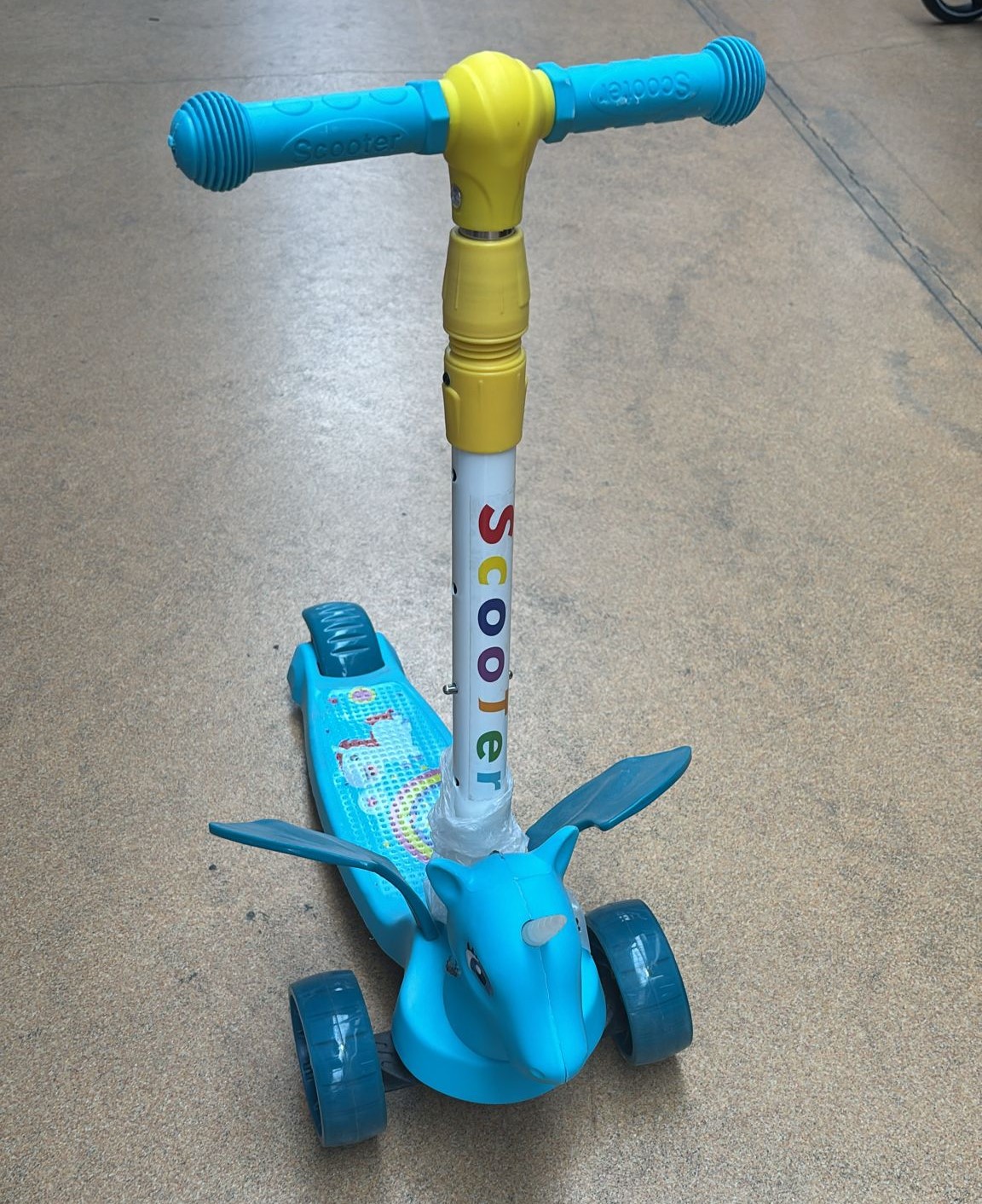 Trotineta copii cu Sunete Unicorn Scooter reglabil pe inaltimi