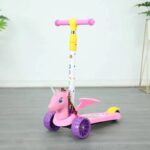 Trotineta copii cu Sunete Unicorn Scooter reglabil pe inaltimi