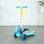 Trotineta copii cu Sunete Unicorn Scooter reglabil pe inaltimi