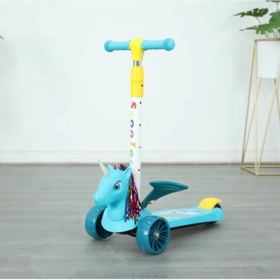 Trotineta copii cu Sunete Unicorn Scooter reglabil pe inaltimi