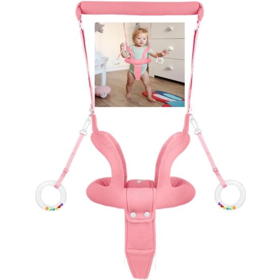 Ham bebe de mers Roz cu Suport de maini Ham de mana reglabil