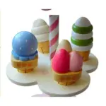 Jucarie Standul cu dulciuri din lemn cu inghetata magnetica