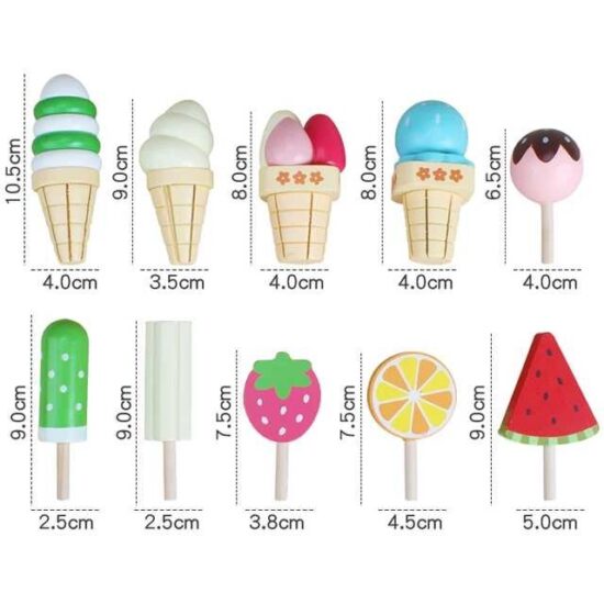 Jucarie Standul cu dulciuri din lemn cu inghetata magnetica