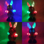 Jucarie interactiva bebe Iepurasul dansator cu Lumini si Muzica