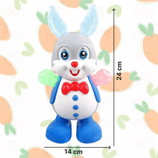 Jucarie interactiva bebe Iepurasul dansator cu Lumini si Muzica