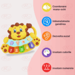 Jucarie-interactiva-copii-Mini-pianina-Leul-muzical-si-luminos